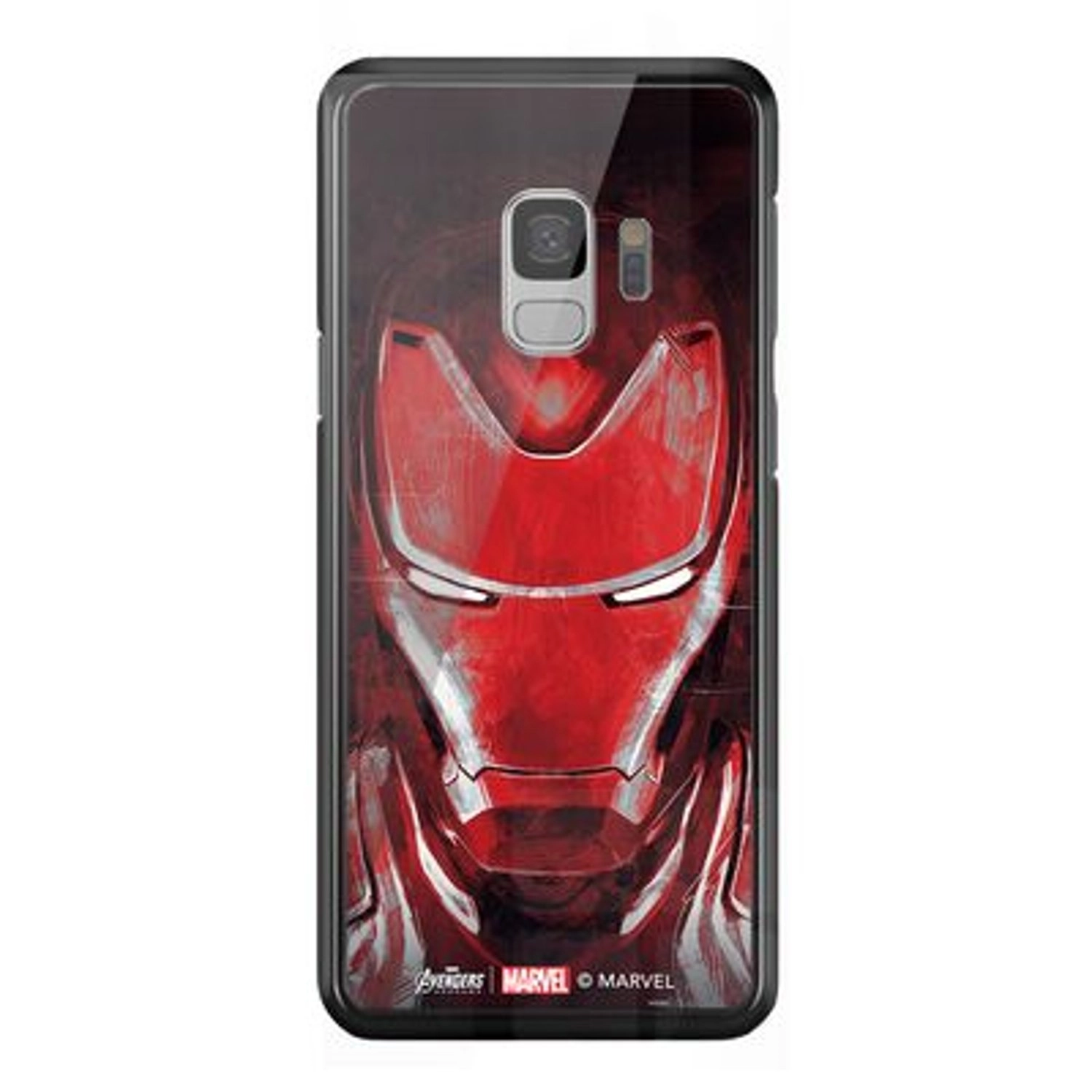 Wackylicious Red Ironman face Back Case for Galaxy S9 Plus
