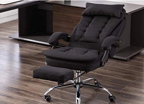 Desk Chair - PU Leather Brown High Back