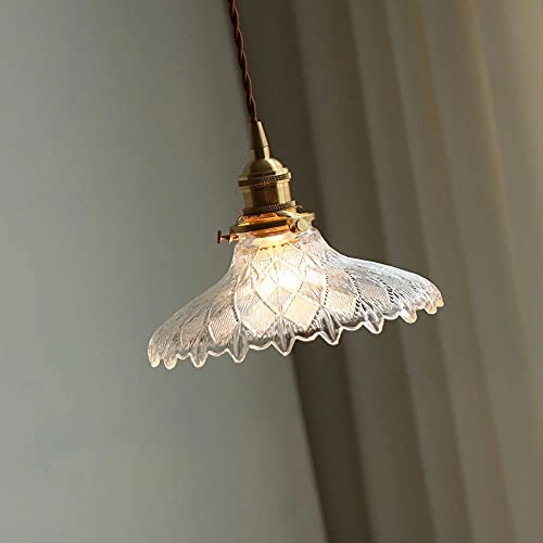 Flower Glass Pendant Light - Vintage E27/E26