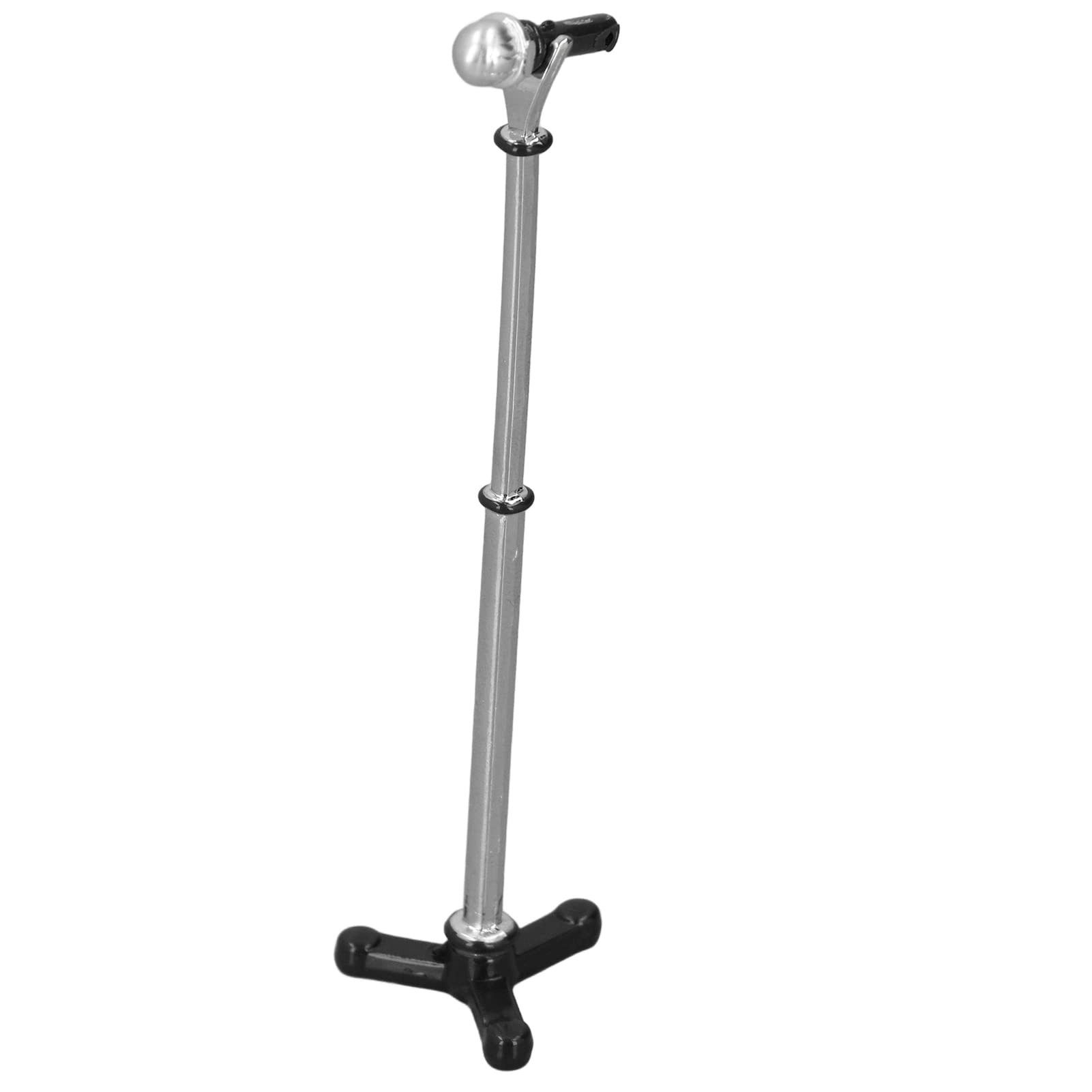 IULAEF Dollhouse Microphone with Stand - 1:12 Black