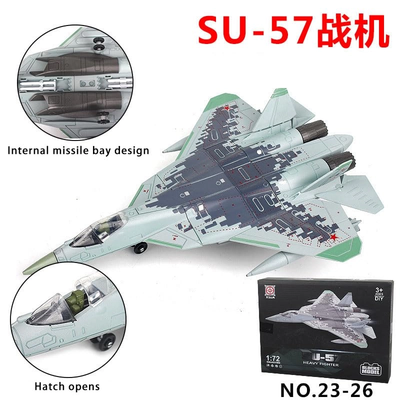 SU57 - Fighter Jet Block Model