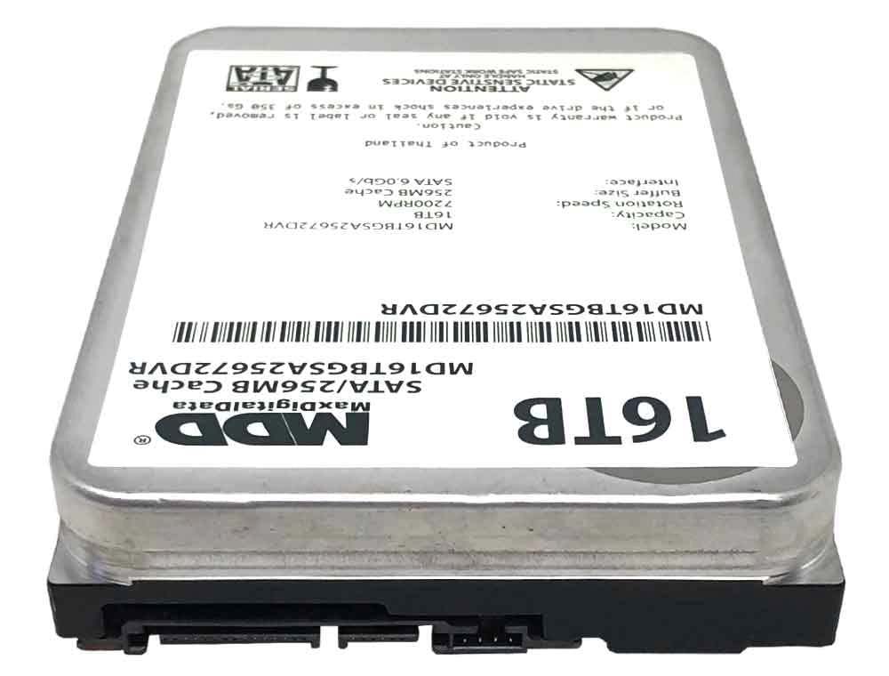 (Renewed) 3.5" 7200rpm 256MB SATA 6Gb/s (MD16TGSA25672DVR) - 16TB