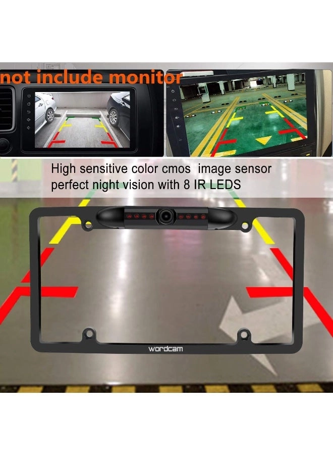 License Plate Frame Rear View Backup Camera - Night vision
