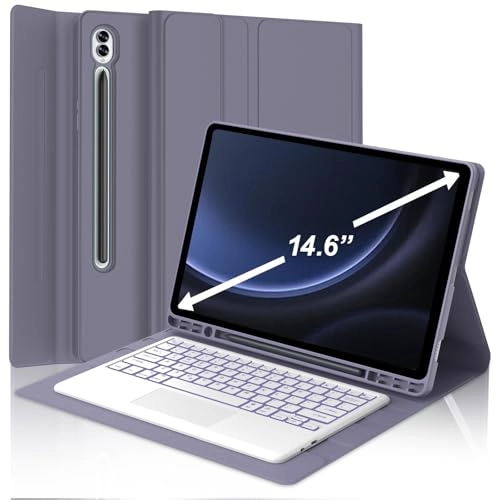 Keyboard Case with S Pen Holder for Galaxy Tab S10 Ultra 14.6-inch (2024)