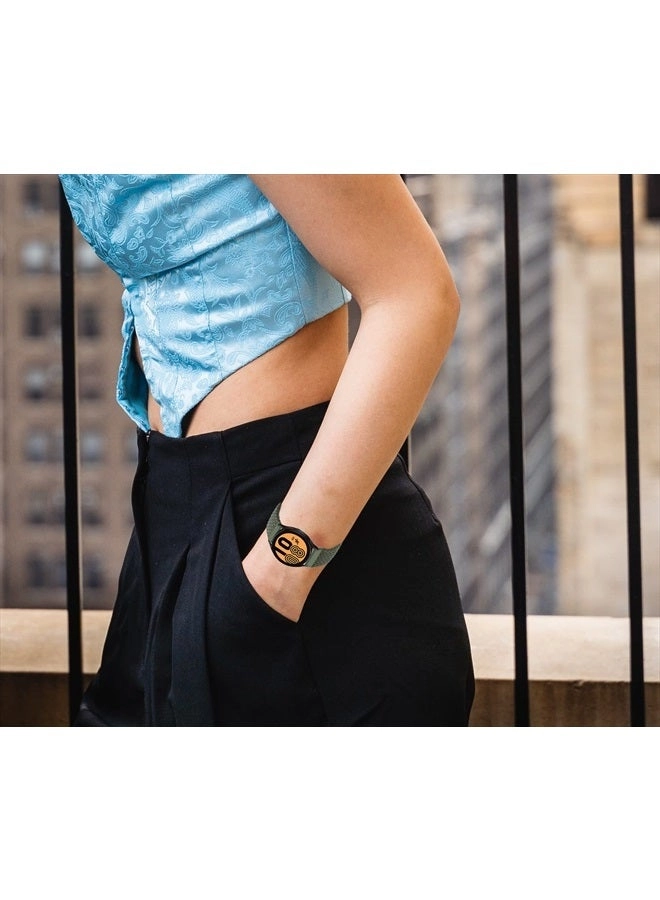 Nylon 20mm Watch Band for Samsung Galaxy Watch 5/5 Pro/4/4 Classic/3/Active (20mm)