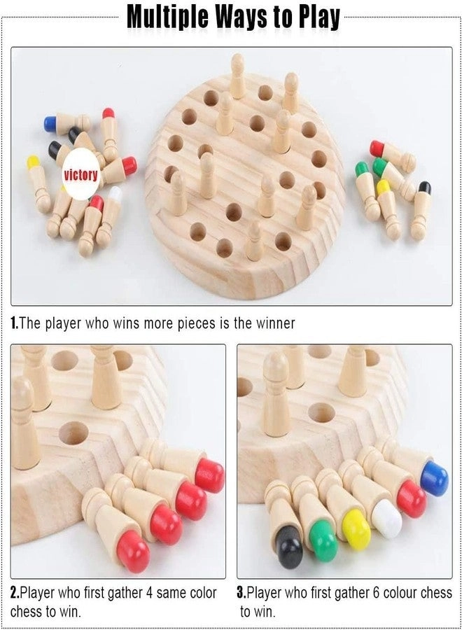 Memory Chess Board Game - Wooden Montessori