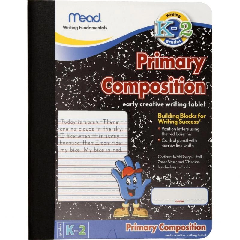 Primary Composition 7.5 X 9.5 in Softcover - Lined 100 Sheets