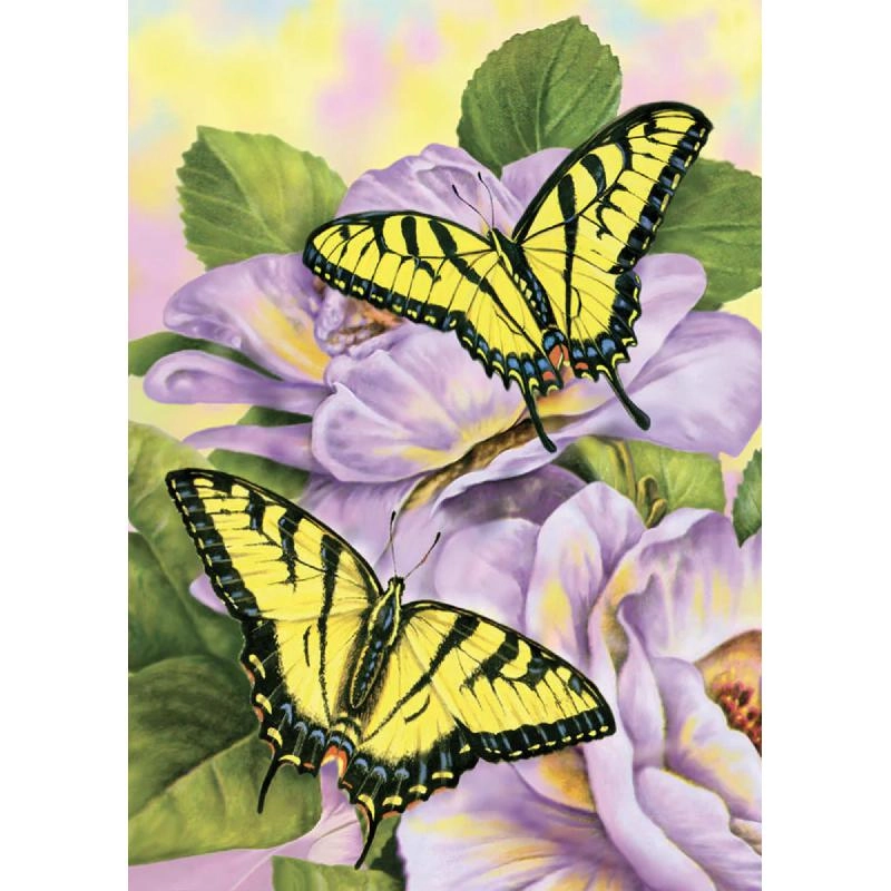 Swallowtail Butterflies - 7 Paint Pots, Brush, Board, Pattern