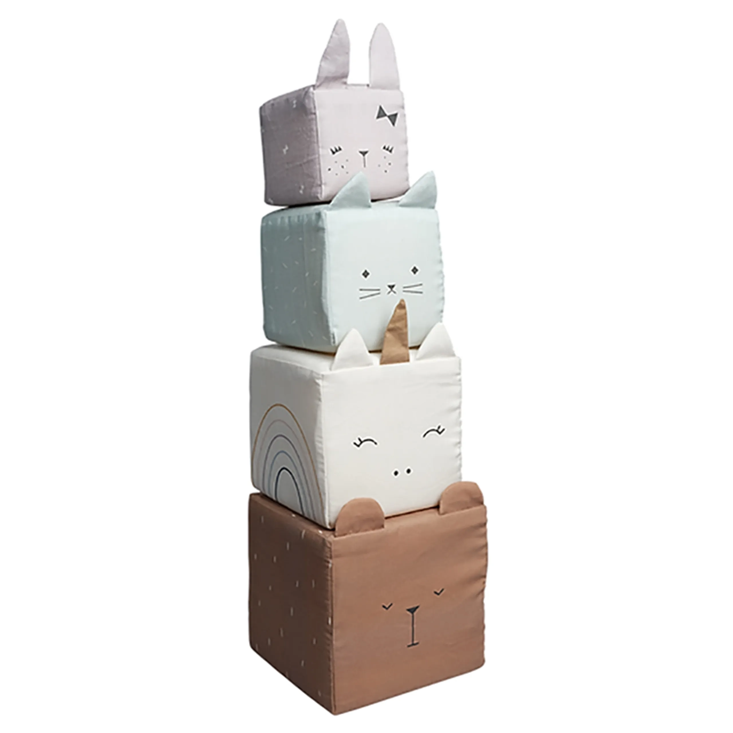 Animals Organic Soft Blocks - Set of 4 Polyfoam filling
