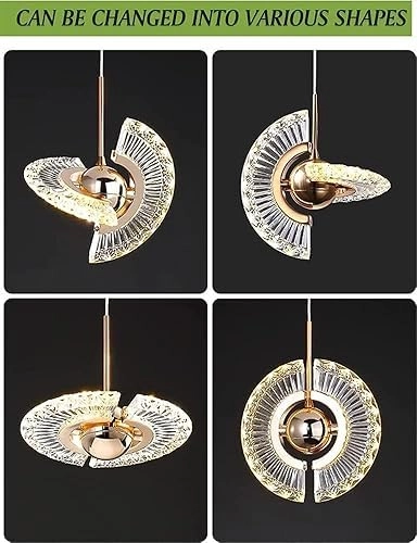 Modern Multi-Styling LED Chandelier - Warm Light