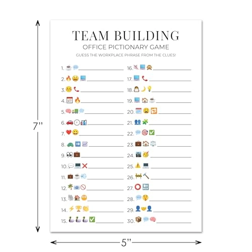 Team Building Office Pictionary Game - English 0 months and up 30 piece(s)
