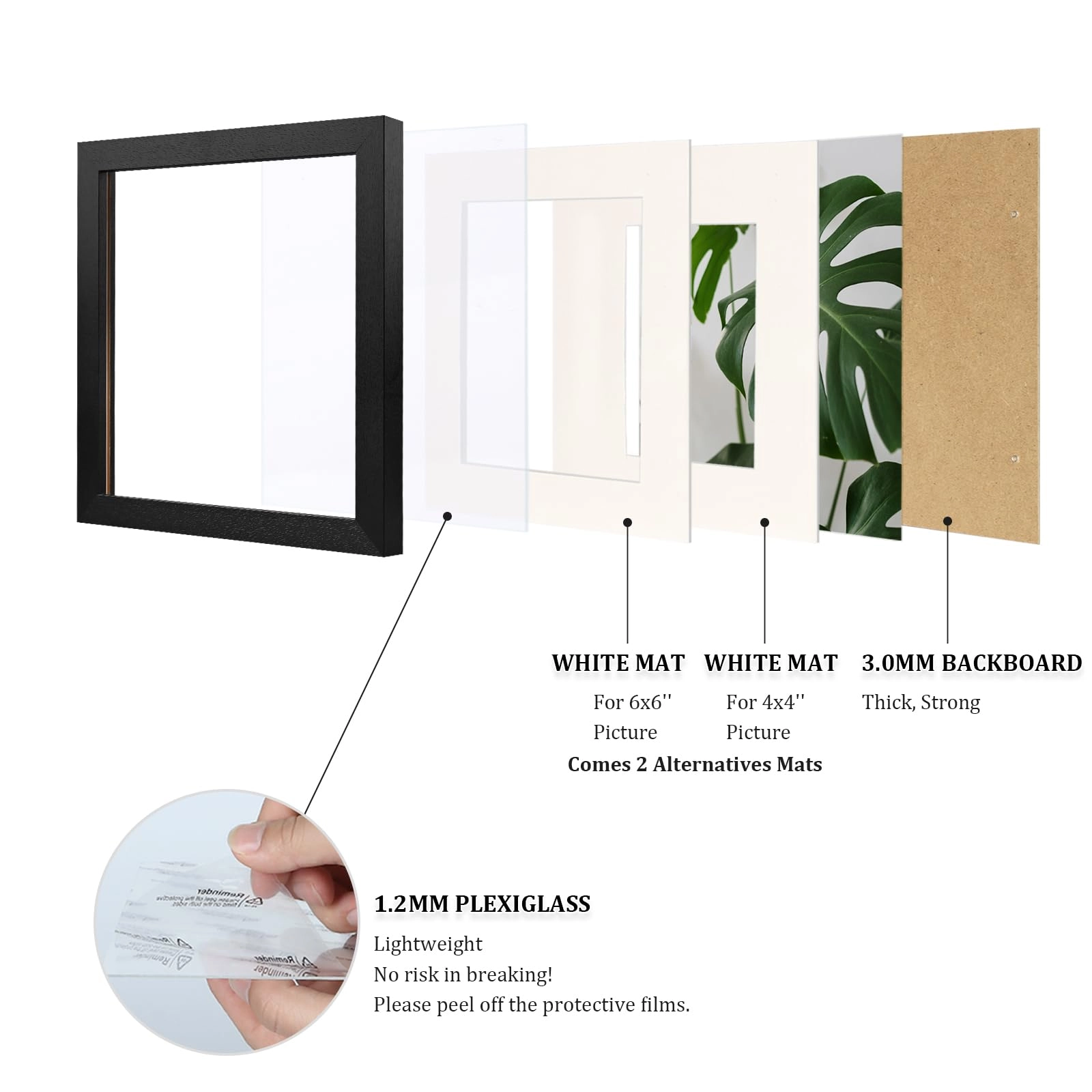 Collage Picture Frame - 8x8 Set