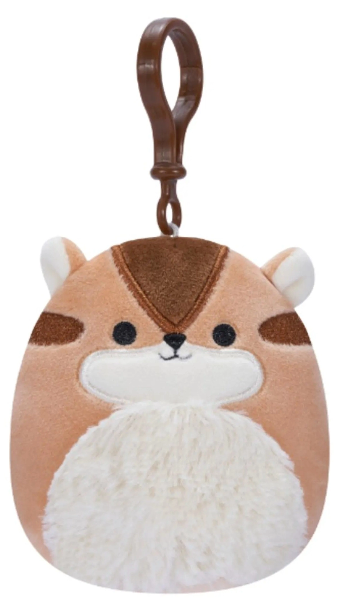 Squishmallows Melzie - Clip-on 3.5 Inch Brown Chipmunk
