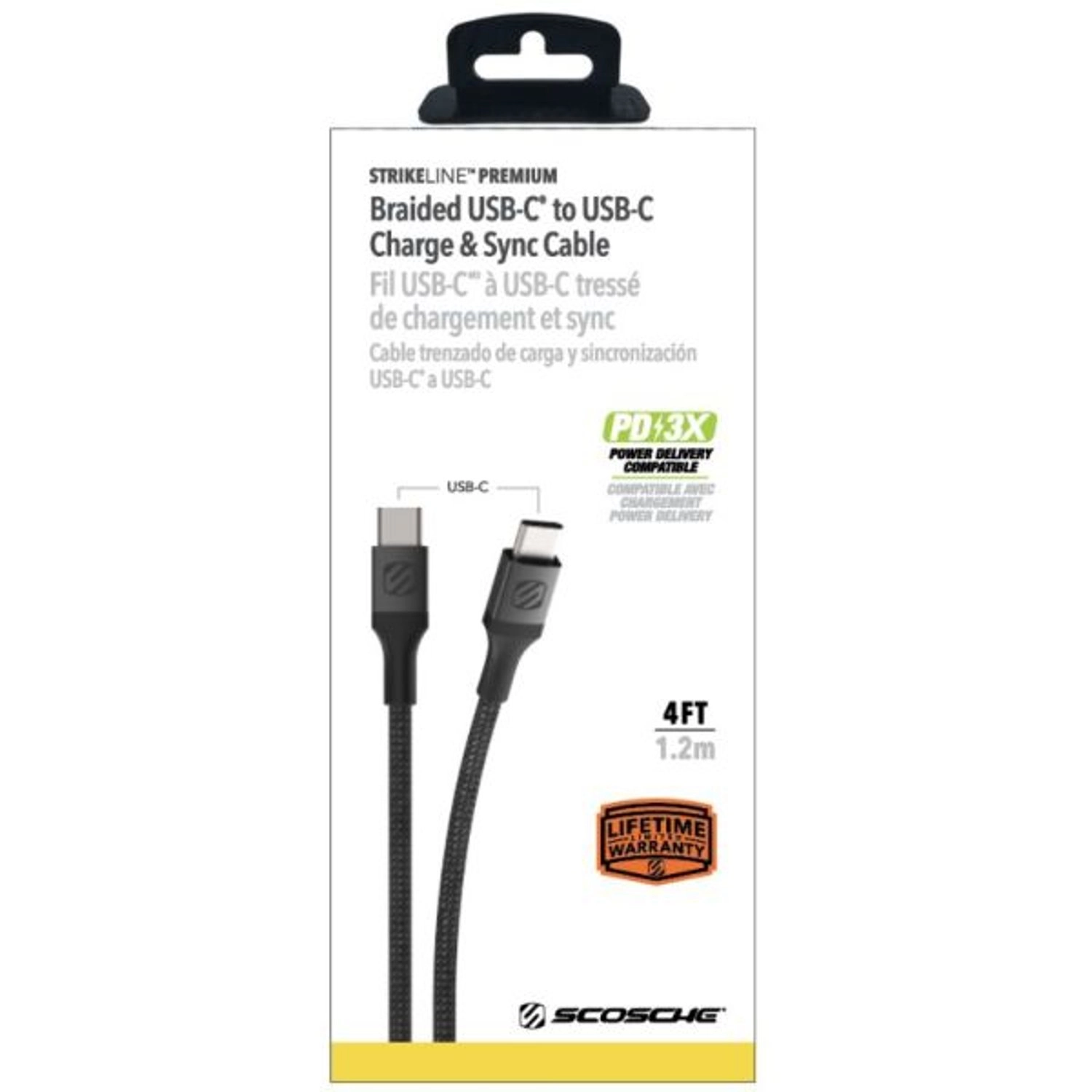 Strikeline HD Cable USB-C to USB-C 1.2m