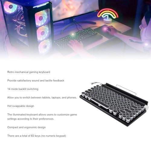 Retro Typewriter Keyboard - Wireless