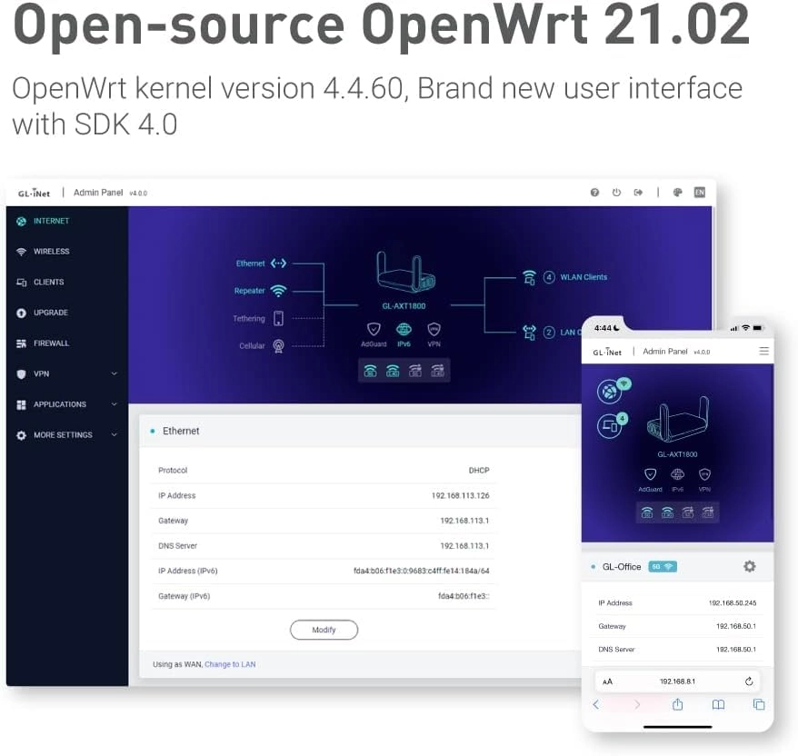 AX1800 - 1800 Mbps WiFi 6