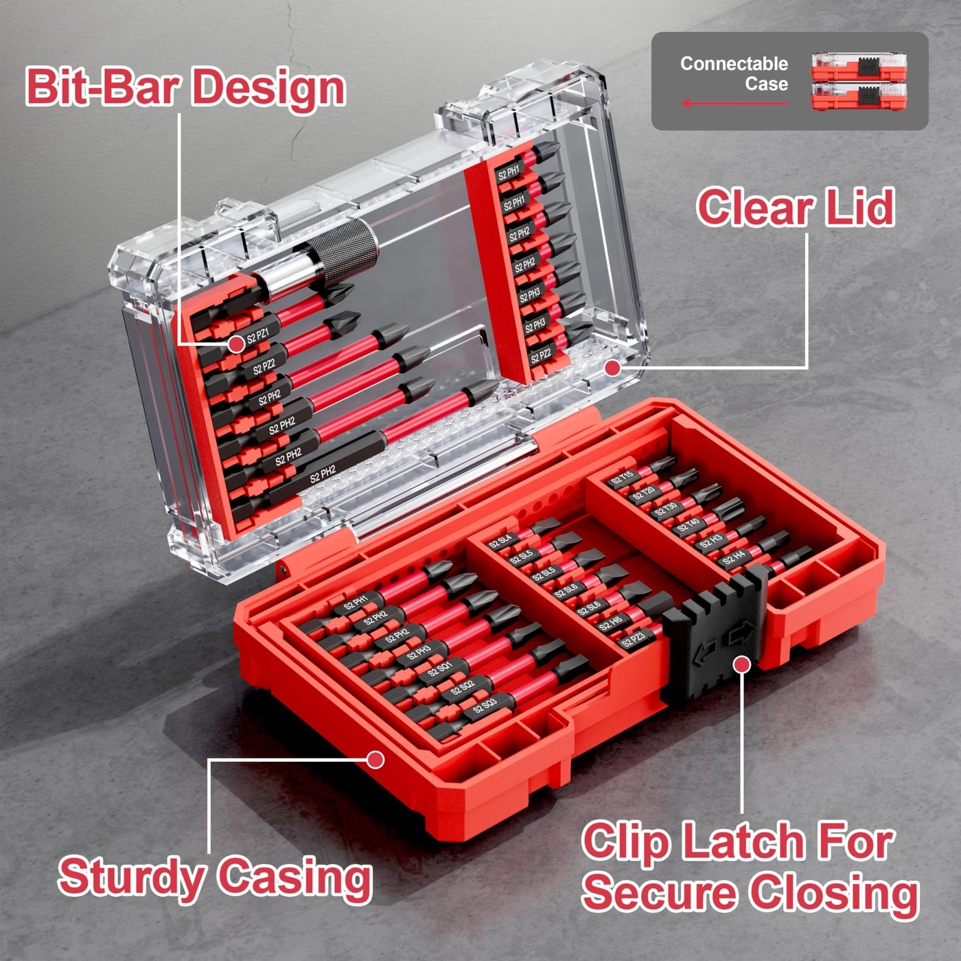 Screwdriver Bits - 35Pcs S2 Steel Impact Kit