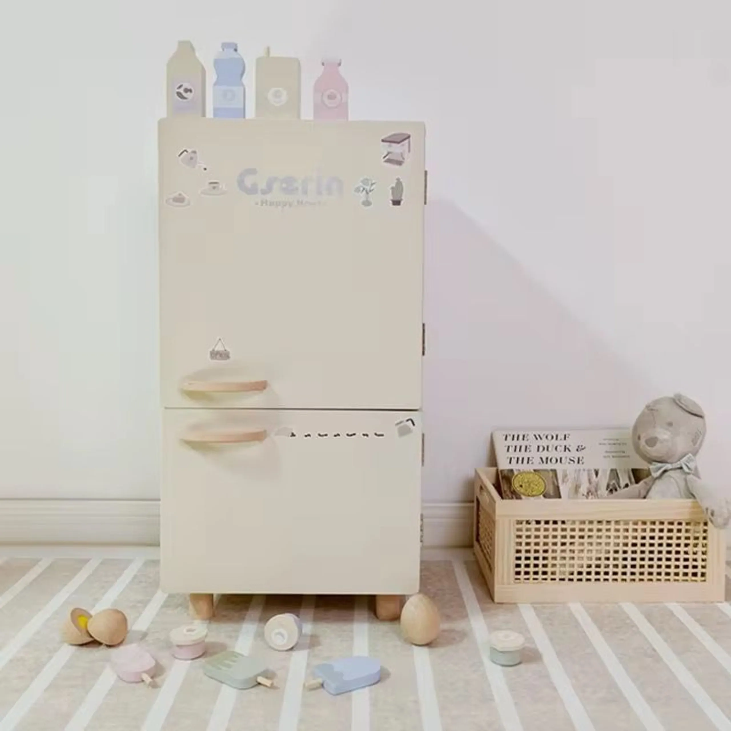 Wooden Play Fridge - 12 pcs