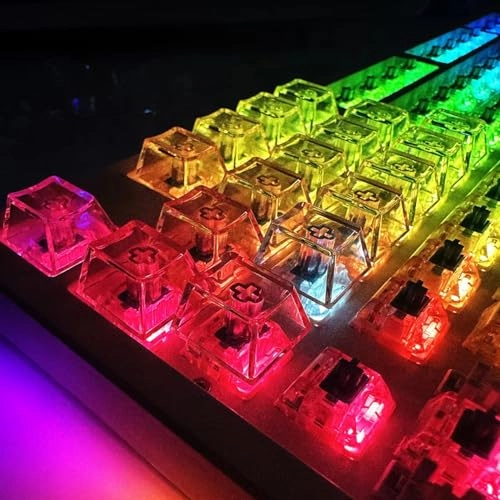 Blank Keycaps - 1U Cherry R4 20pcs Transparent
