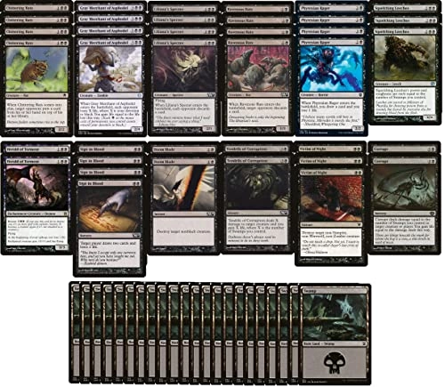 MTG Decks & More Magic The Gathering: Devotion Control Deck - Mono Black Modern Legal 60 Card