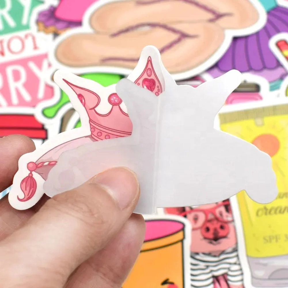 Waterproof Beach Style Stickers - 50pcs