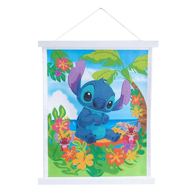 Disney Lilo And Stitch DIY Crystal Art Scroll Kit - Stitch