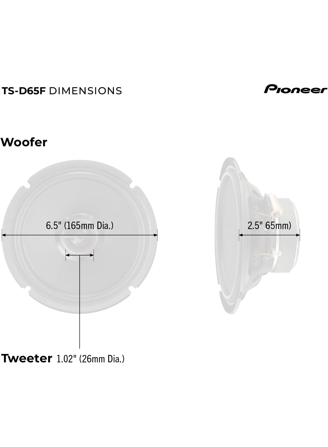 TS-D65F - 17CM 2-way Coaxial