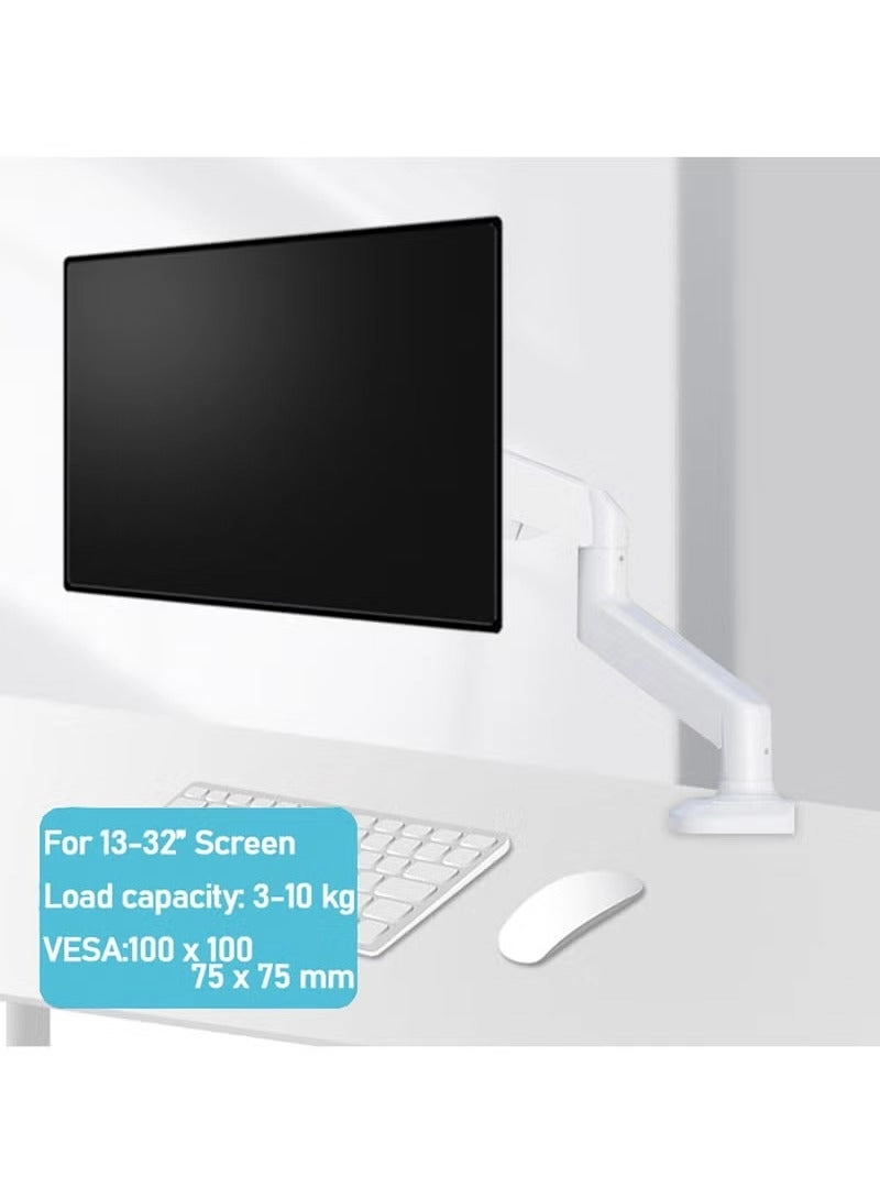 Gas Spring Monitor Arm - 32 in VESA 75x75/100x100mm
