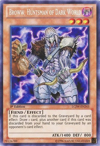 Broww, Huntsman of Dark World LCJW-EN243 - Legendary Collection 4: Joey's World 1st Edition Secret Rare
