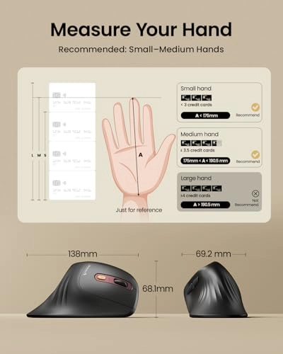 EM11 NL Ergonomic Vertical Mouse - Wireless