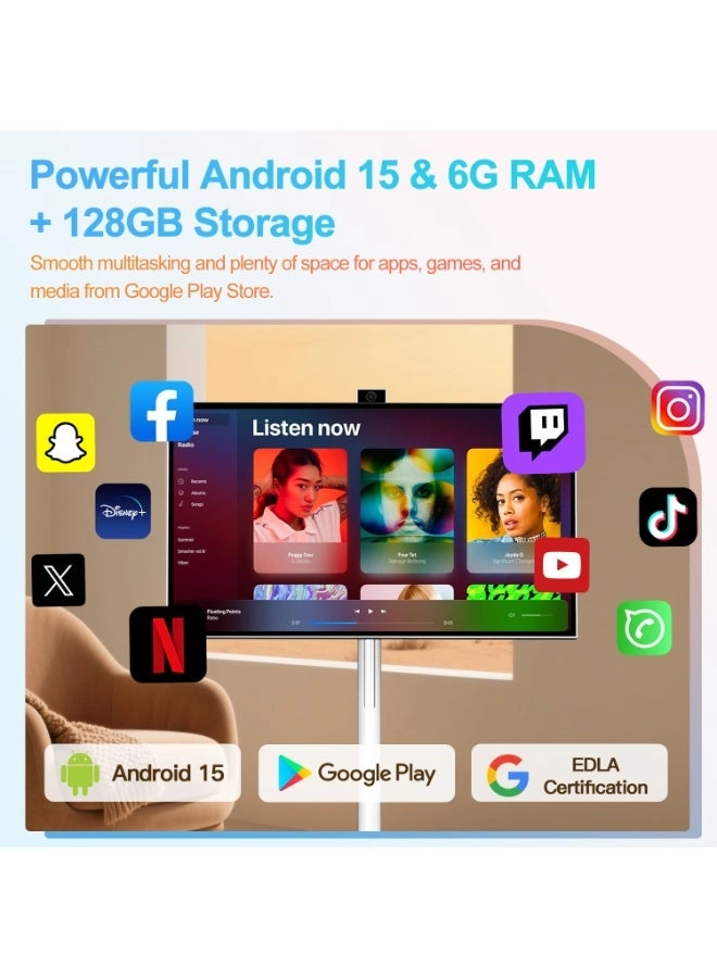 Portable Smart TV - 1080P 27 inch