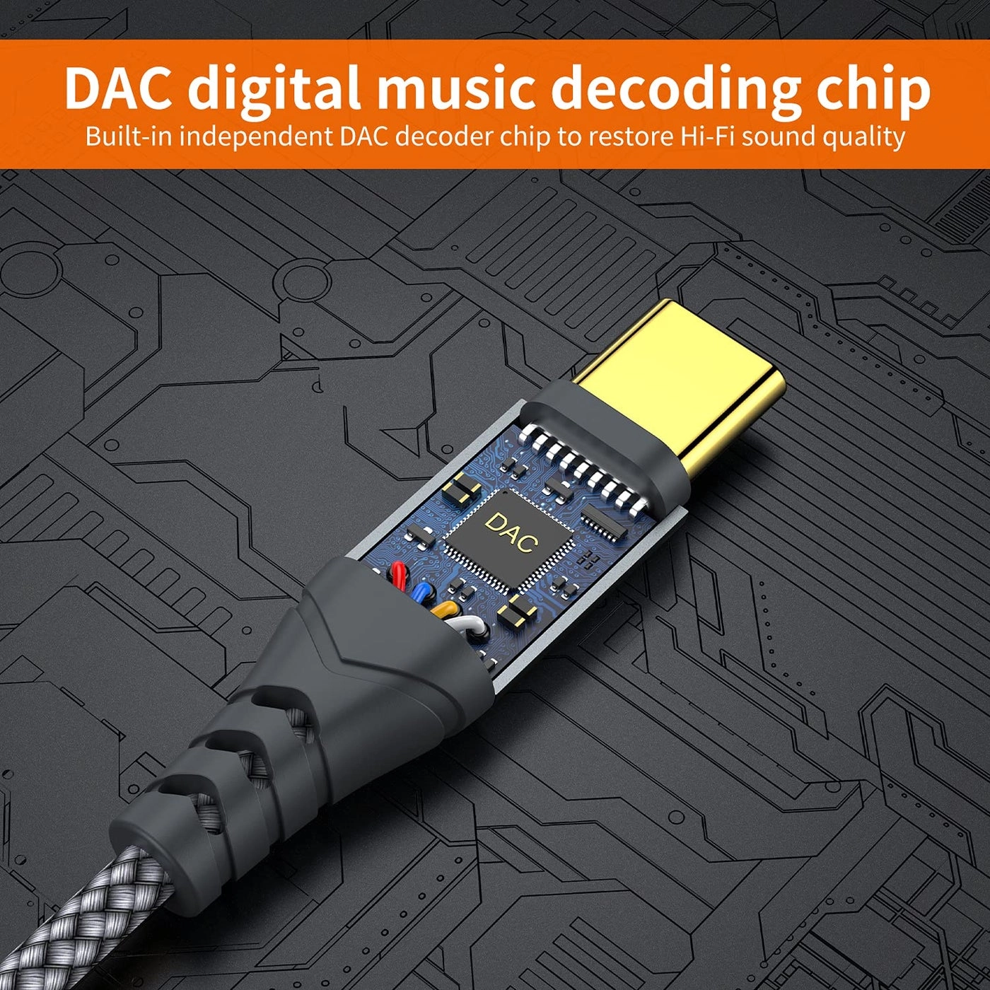 USB C to 3.5mm Audio Aux Jack Cable - 4ft