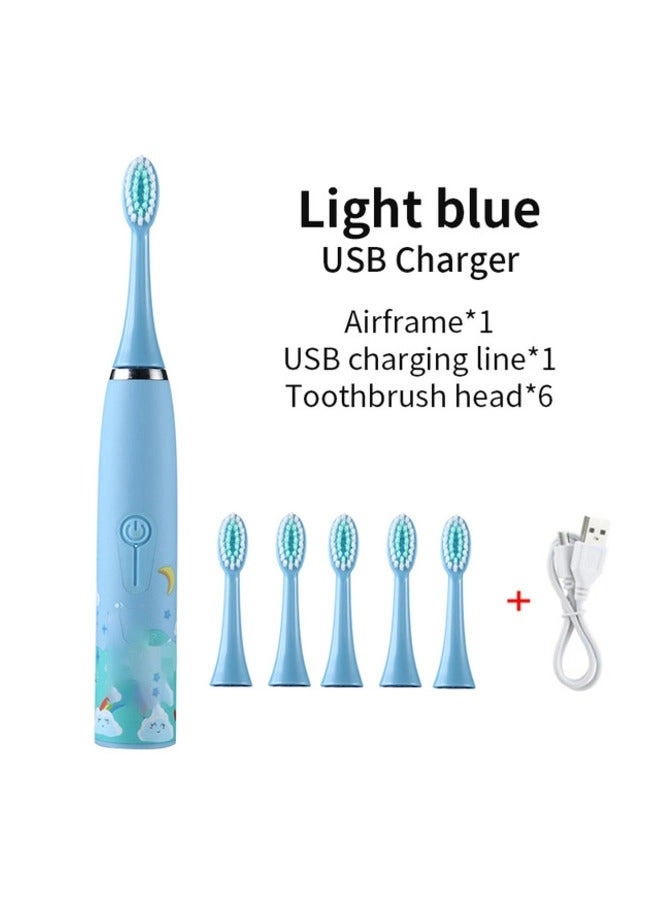 Electric Toothbrush - Children's Cartoon Pattern Ultrasonic
