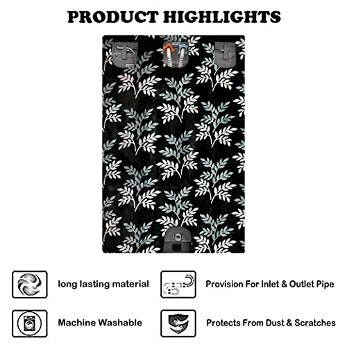 Top Load Fully Automatic Washing Machine Cover - Maroon For 6 kg, 6.5 kg, 7 kg, 7.5 kg