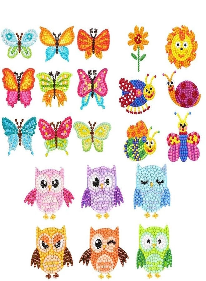 Gijaxe 5D Diamond Painting Stickers Kits - 21Pcs