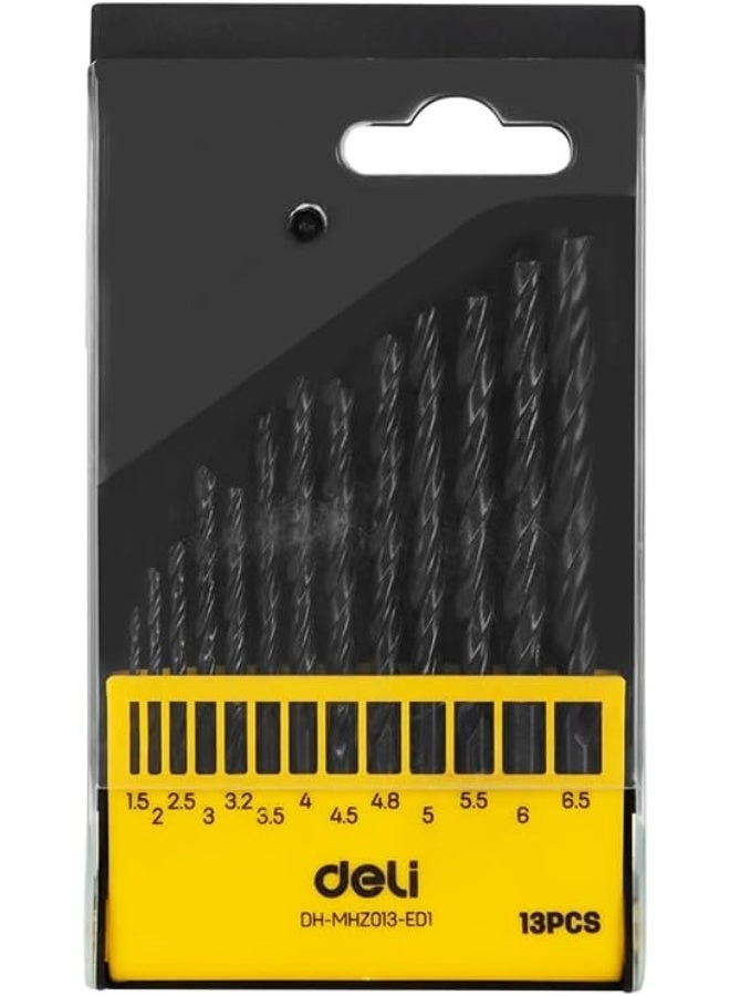 HSS Drill Bit Set - High-Speed Steel 13 Pieces