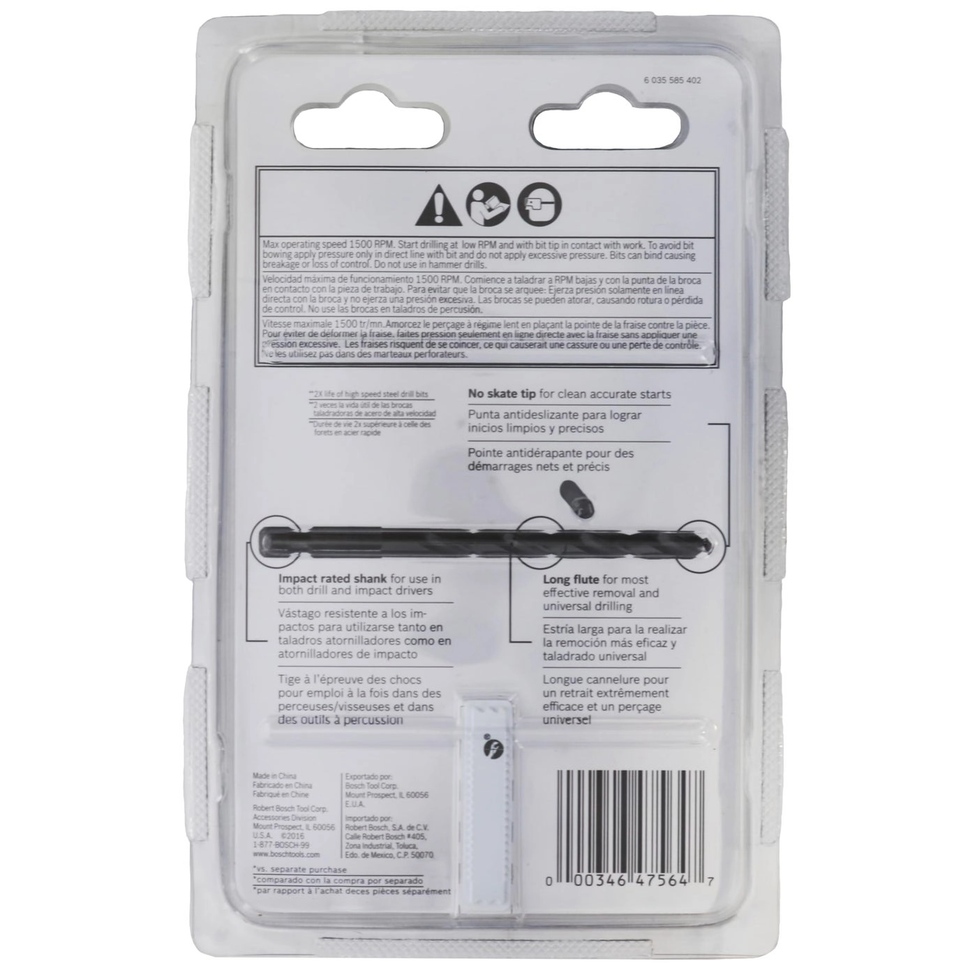 Impact Tough Titanium Drill Bit Set - 9-Piece