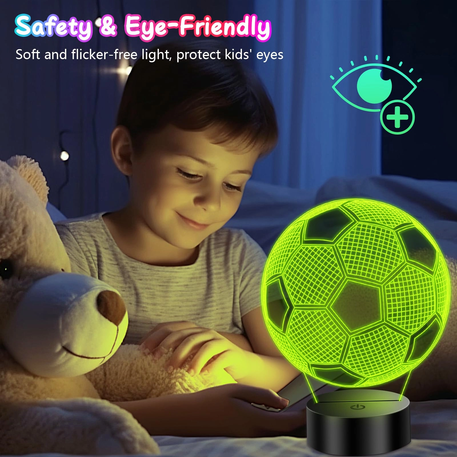 Football Lamp - LED lamp Black