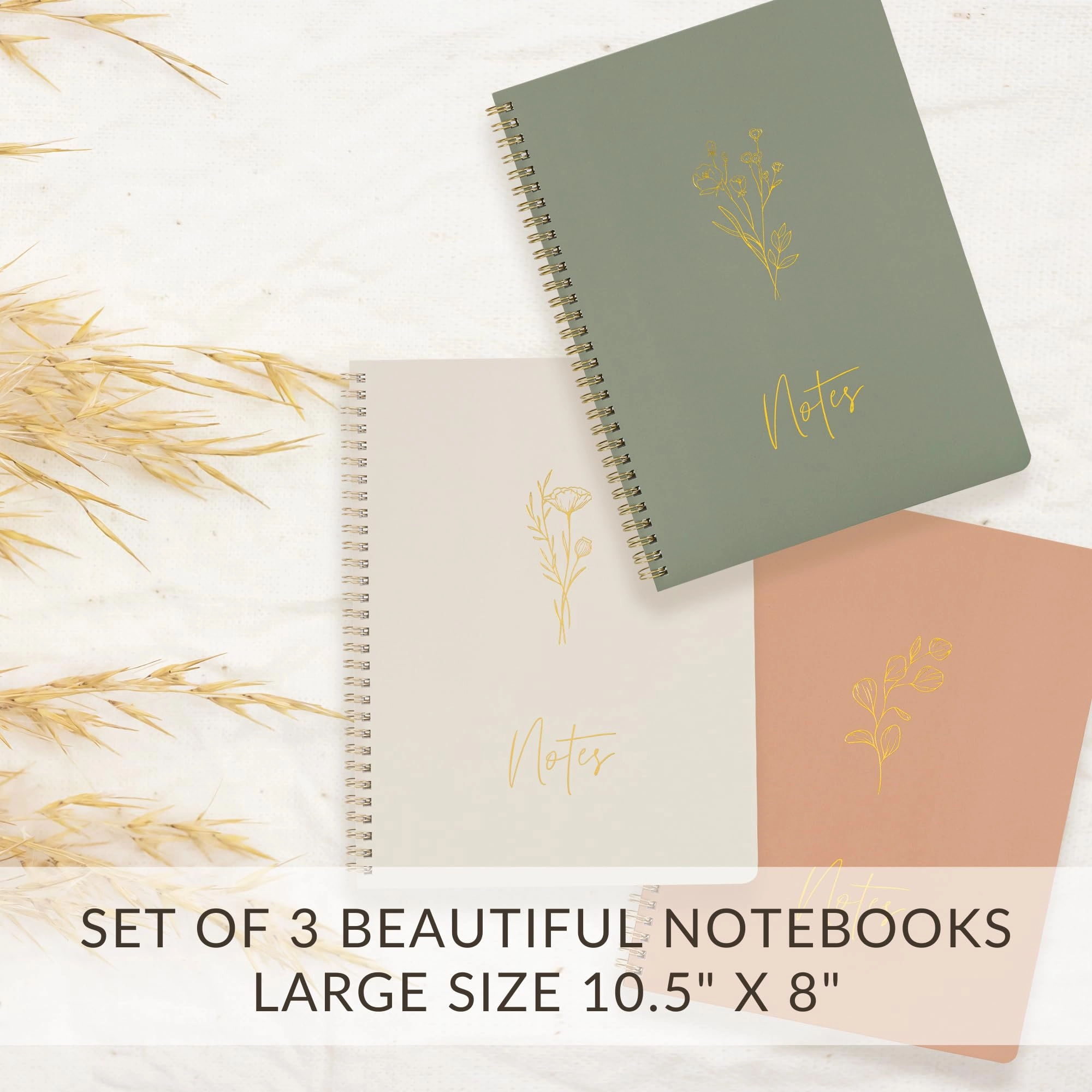 Aesthetic Spiral Notebook Large Spiral - Lined 100 Pages