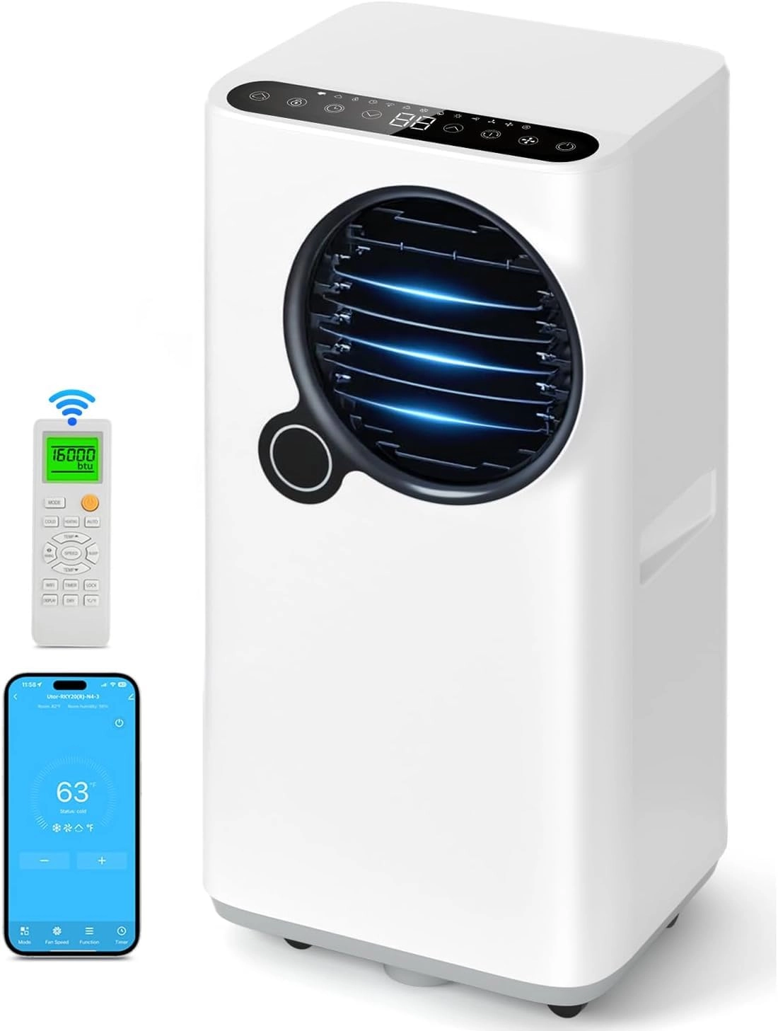 Lxlu 16000 BTU Smart Room Air Conditioner