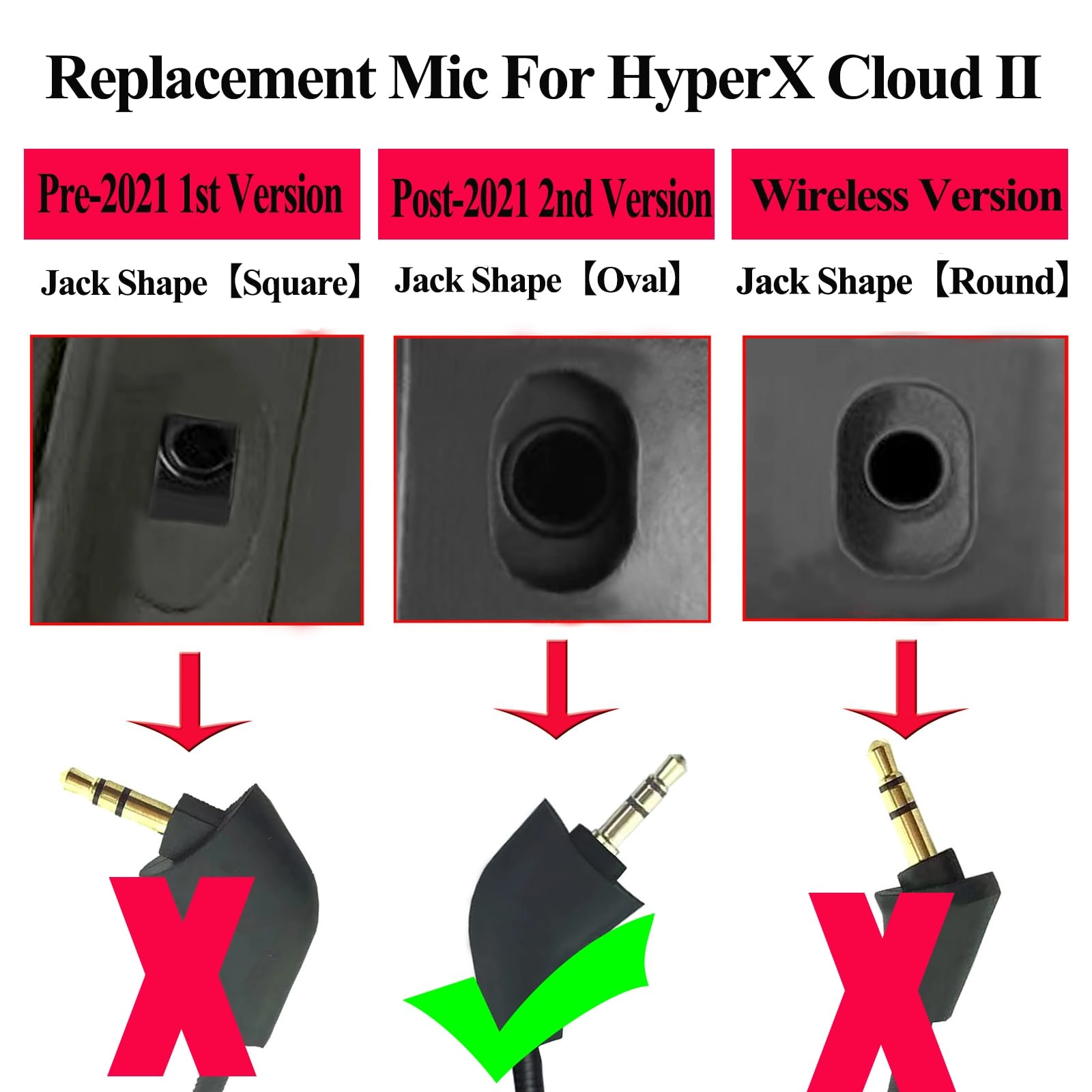 Replacement Mic Wired Microphone