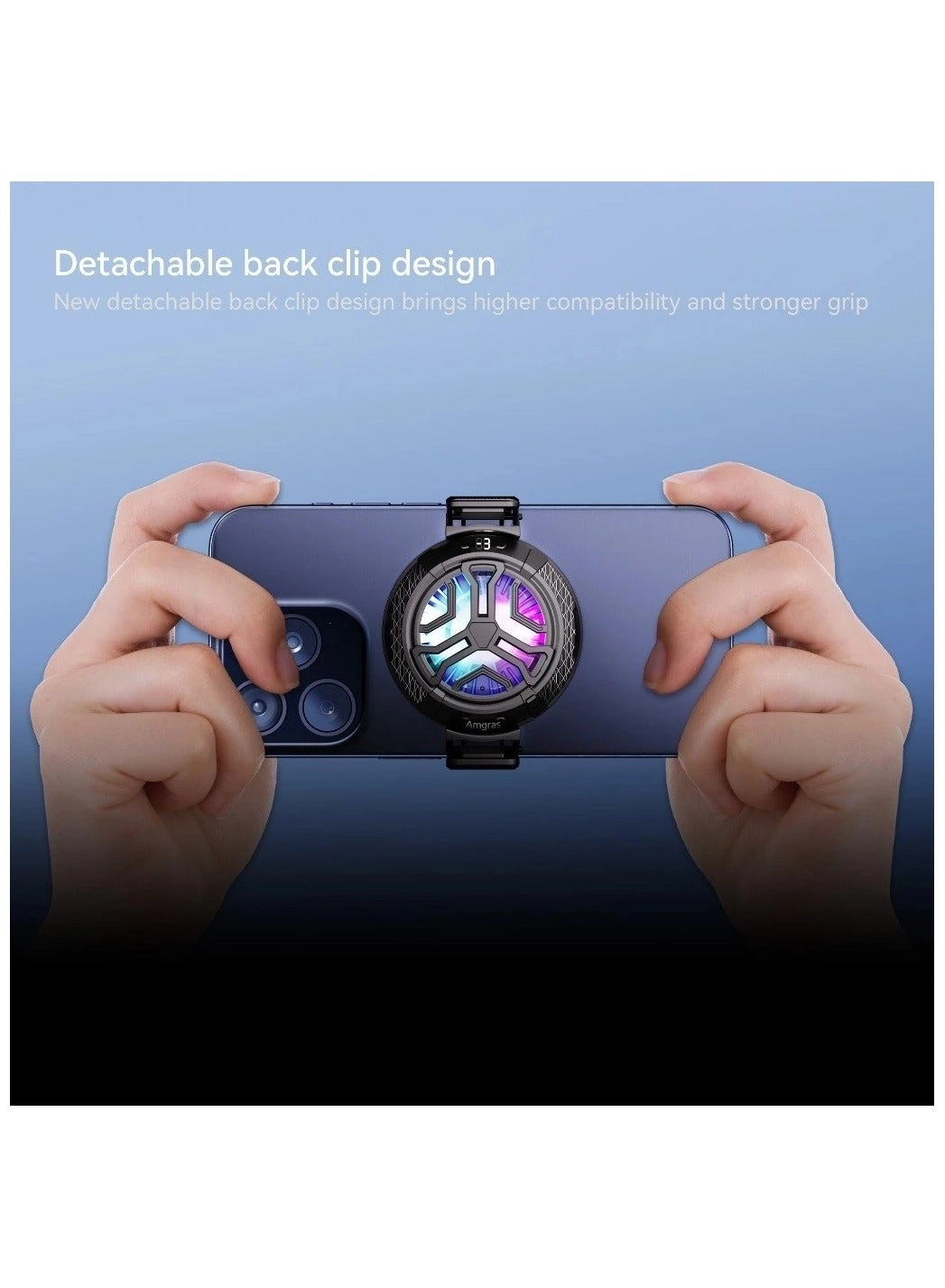 iceWorld Pro - Magnetic Back Clip 2-in-1 RGB Lighting