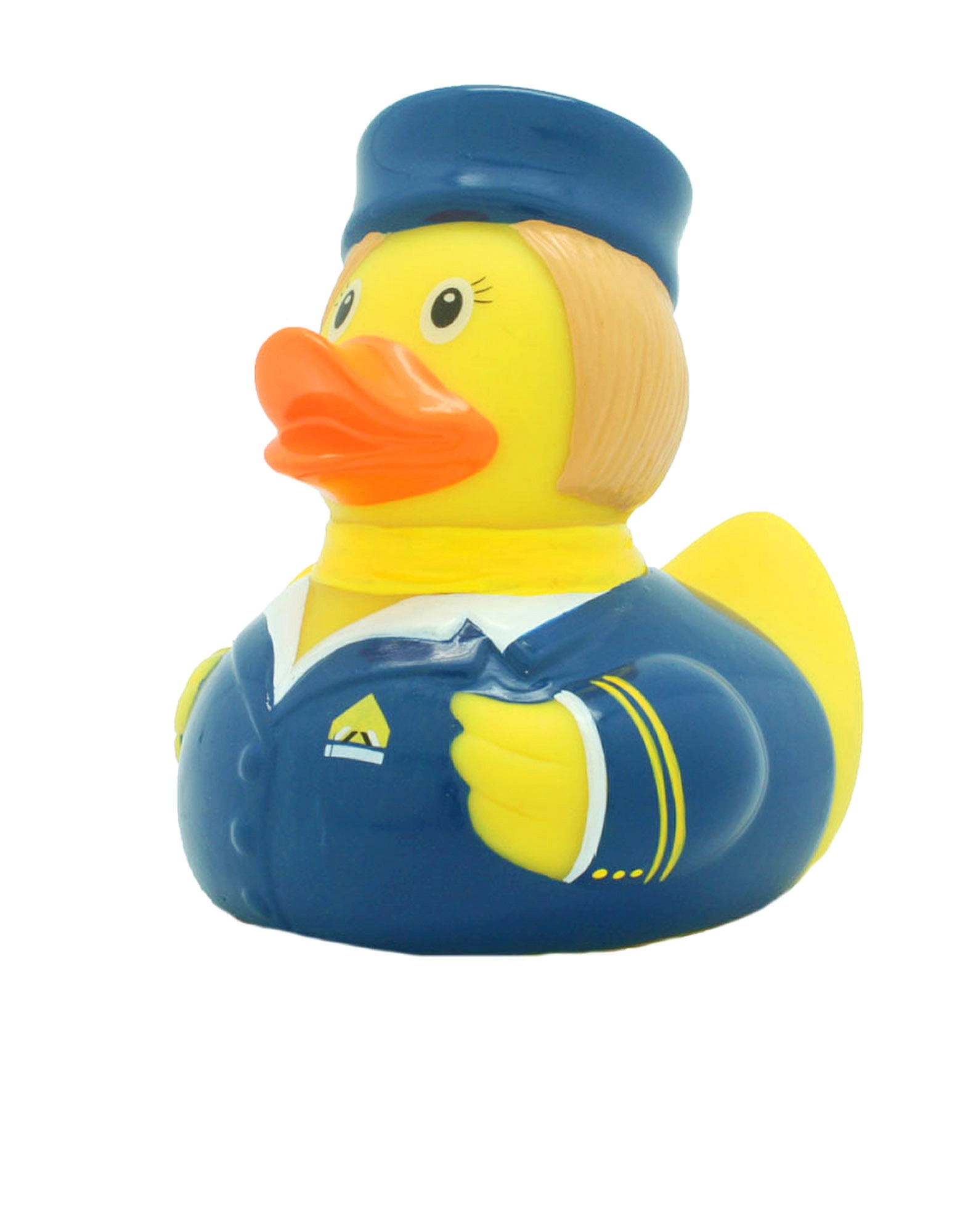 LILALU Stewardess Rubber Duck - 8.5 x 8.5 x 7.5 cm Rubber For Ages 3+