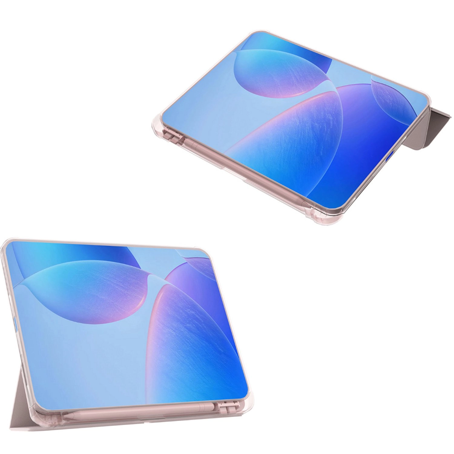 Convertible Tri-Fold Stand Case with Stylus Holder for iPad 11th Gen 11-inch and iPad 10th Gen 10.9-inch