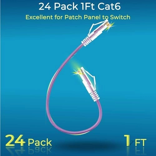 Patch Cables Cat6a - 1ft