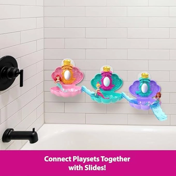 Mermaid Bath Reveal - Shell Playset Slides Ages 3+