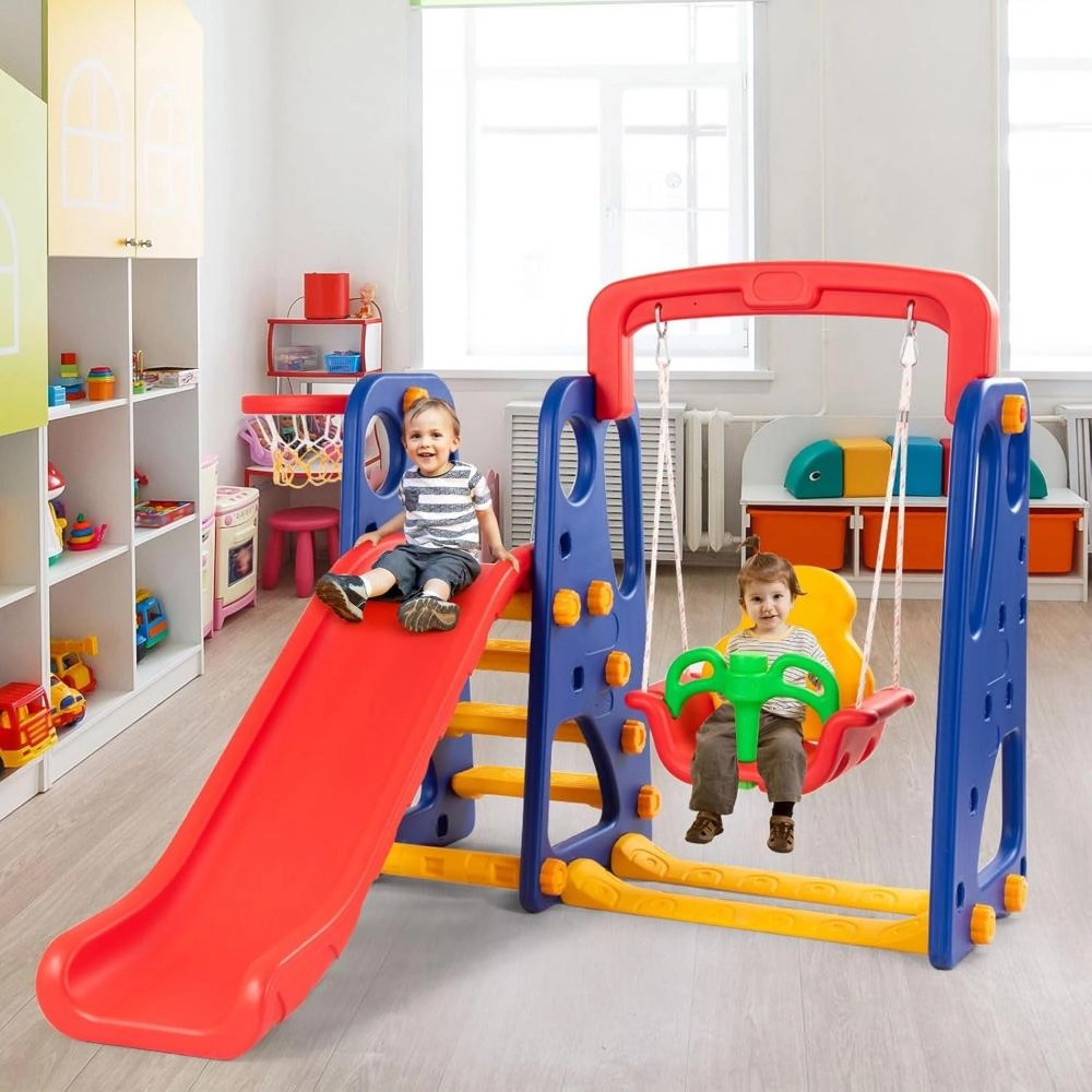 Slide And Swing 3-In-1 Activity Playset - Suitable for 2 years & above 160 x 115 x 160 cm