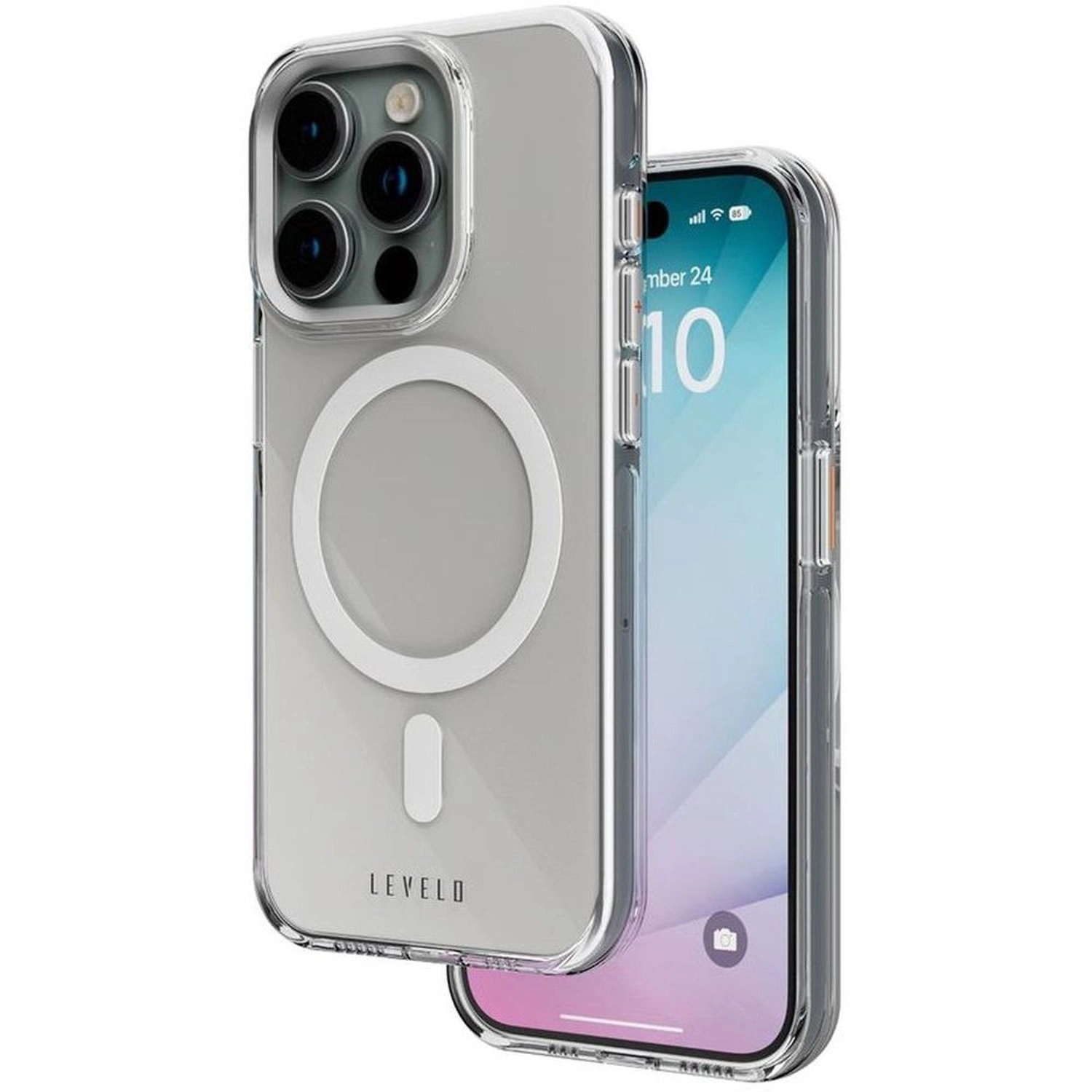 LEVELO Allure Clear Case with MagSafe for iPhone 15 Pro