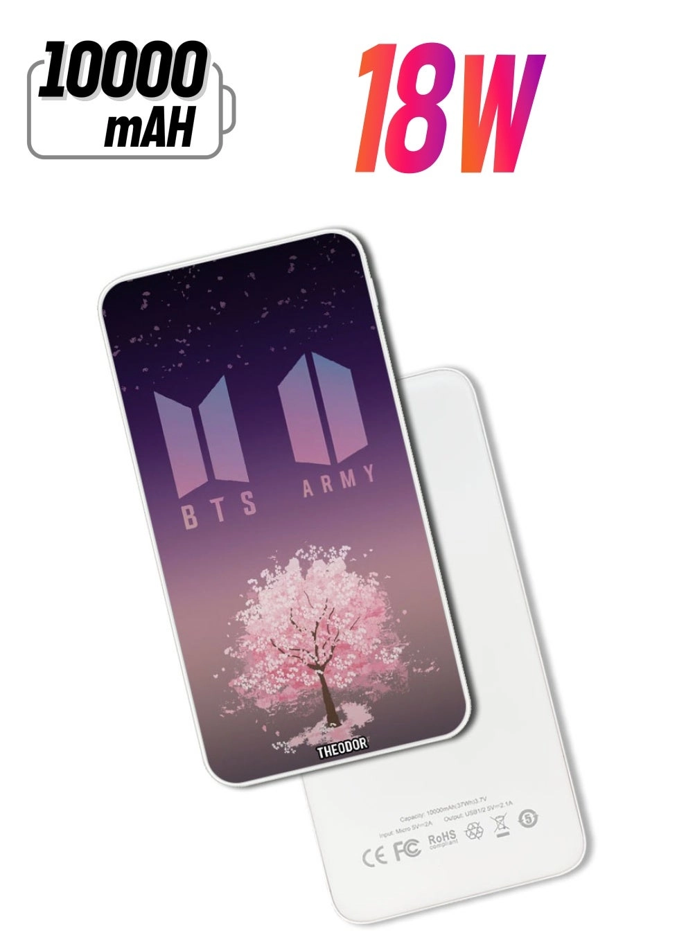 Theodor EX_PPBA054 - 10000 mAh 18W PD Fast-Charging