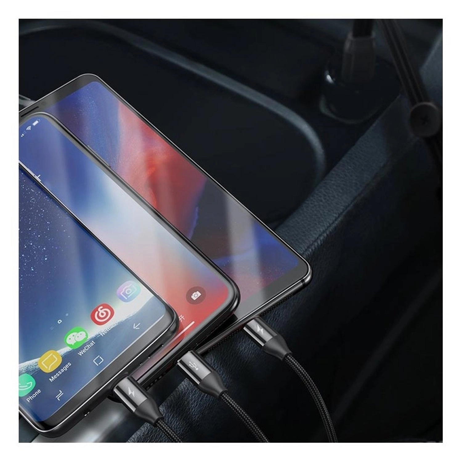 3in1 Charging Cable - 1m iOS/Micro USB/Type C